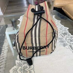 Burberry Nylon Drawcord Pouch